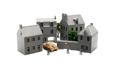 Normandy French Town Set Volume 4 - 3D Printed Miniature Wargaming Terrain 28mm