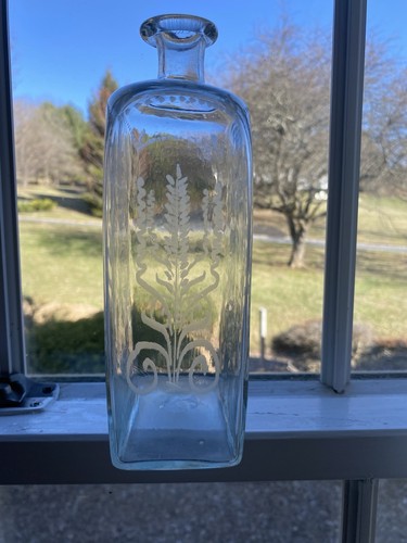 1831 Georgian Etched Glass Whiskey Decanter - Picture 16 of 17