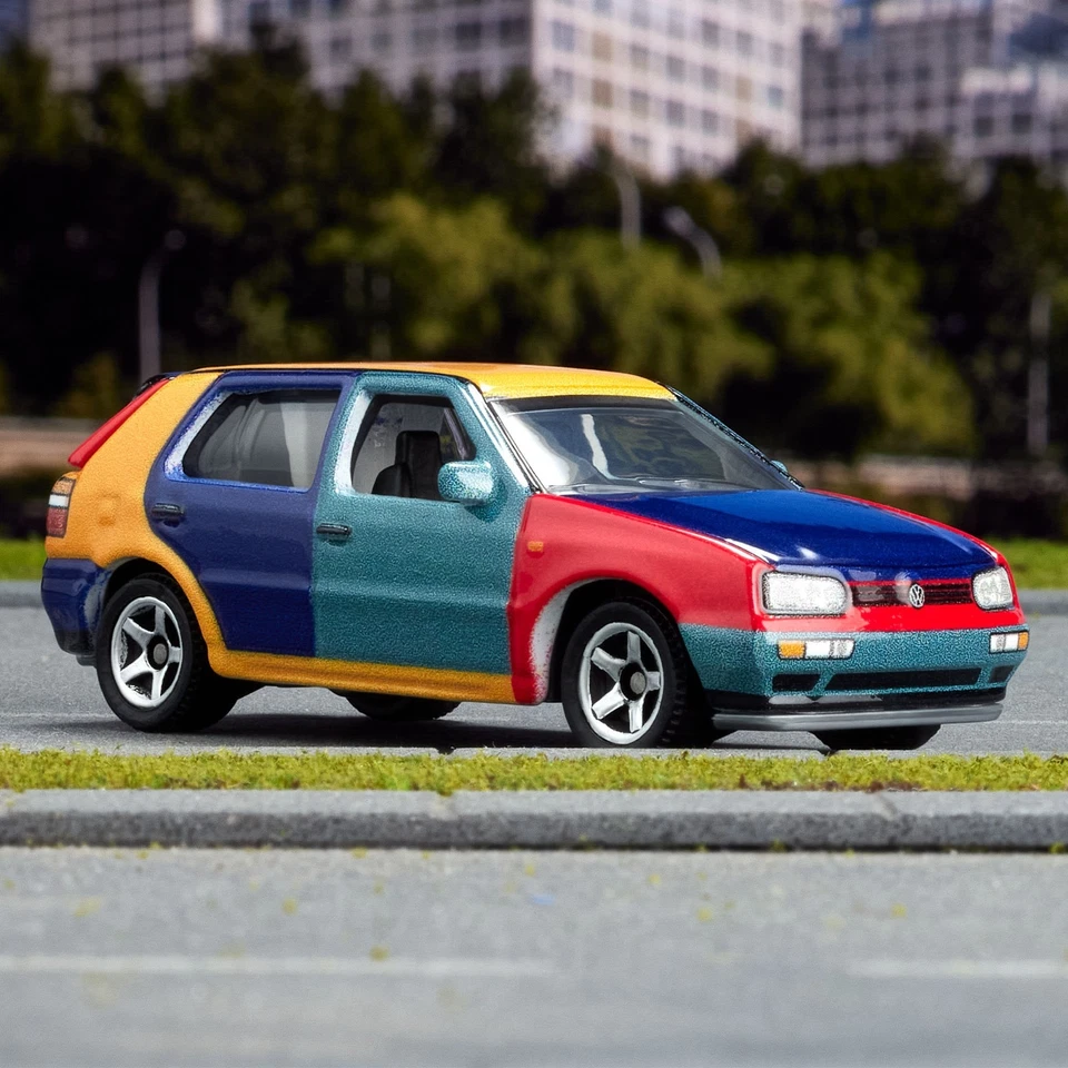 Matchbox 1995 Volkswagen Golf Arlequim - Novo/selado - Imagem 2 de 4