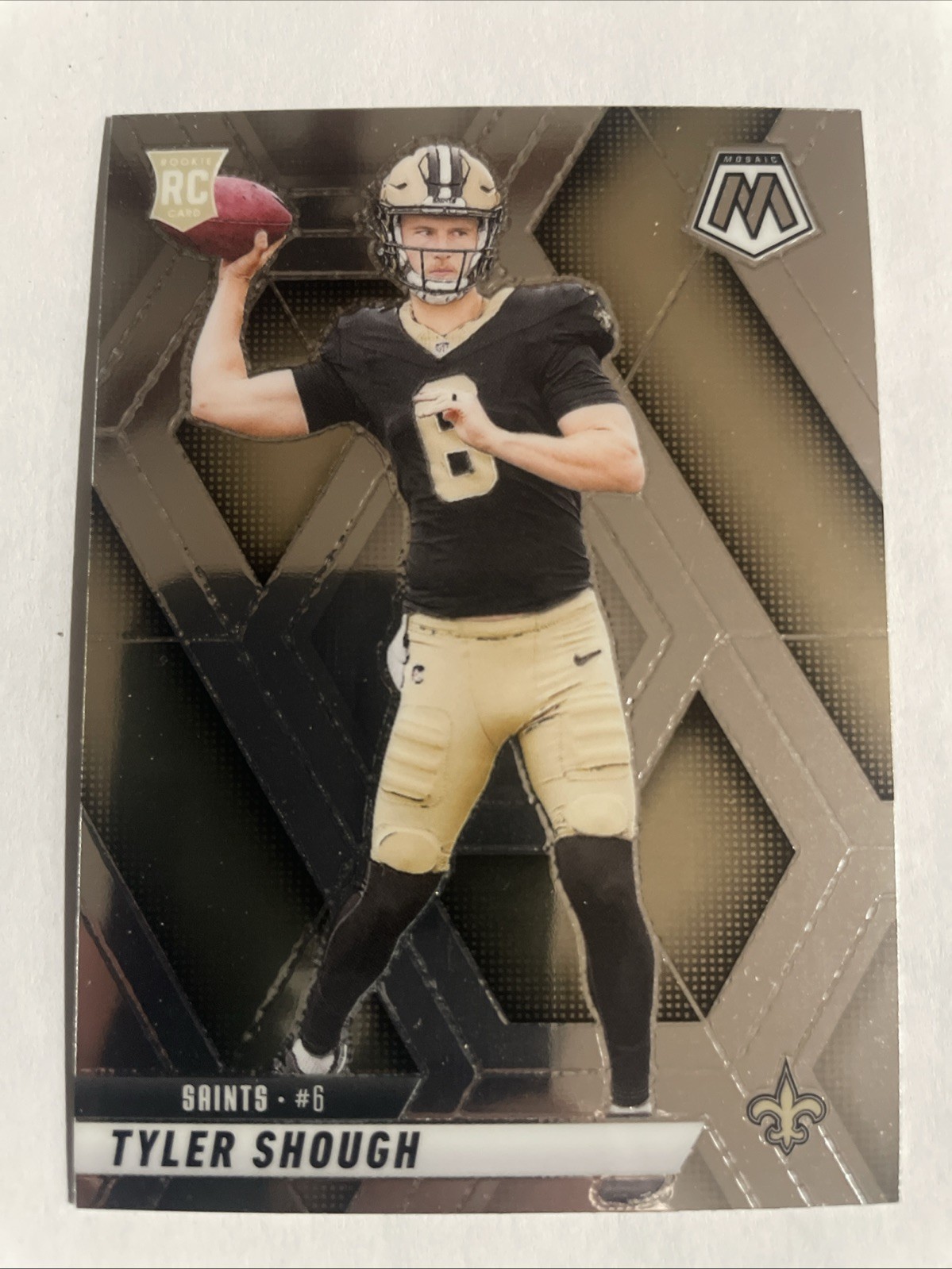 2025 Panini Mosaic Tyler Shough #312 New Orleans Saints RC