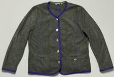 Rabe Trachten Janker Gr 44 Strickjacke Wolle Walk Wolle Blazer Jacke 9019