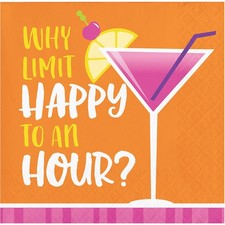 Cocktail Fun Summer Luau Tropical Drinks Theme Party Paper Beverage Napkins