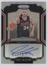 2024-25 Panini Prizm Penmanship Silver Prizm Jabari Walker #PNM-JWB Auto 12se