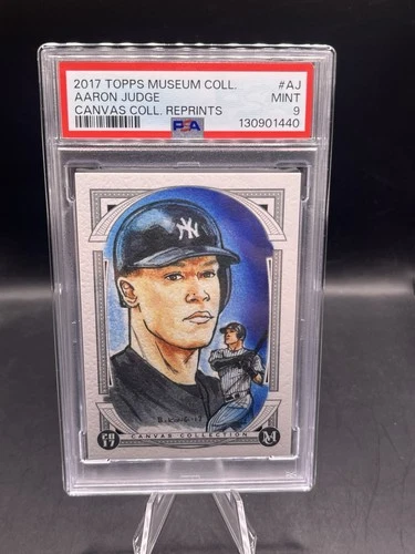 2017 Topps Museum Collection Aaron Judge Canvas Collection Rookie RC #AJ PSA 9