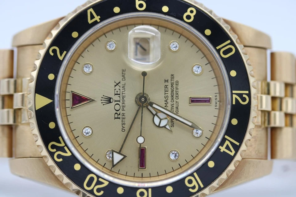 Rolex GMT Master 16758 Serti Dial - Image 1 of 4