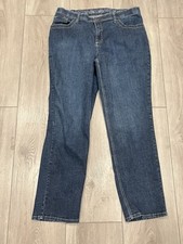 Lee Comfort Waistband Blue Denim Straight Leg Jeans Stretch Women's 36x31 Read