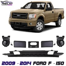 New Front Lower Bumper Fog Lights Assembly Kit For 2009-2014 Ford F-150
