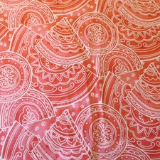 South American Southwestern circles triangles Floral Geometric BTYx 42 "