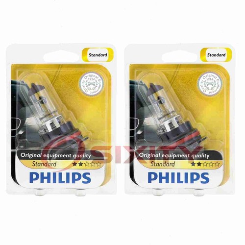 2 pc Philips High Low Beam Headlight Bulbs for Geo Metro Prizm Spectrum ph