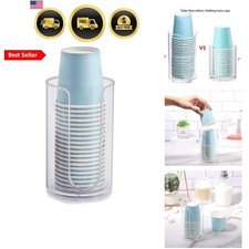 Bathroom Cup Dispenser, 3oz-5oz Small Disposable Paper Cups Holder for Bathro...