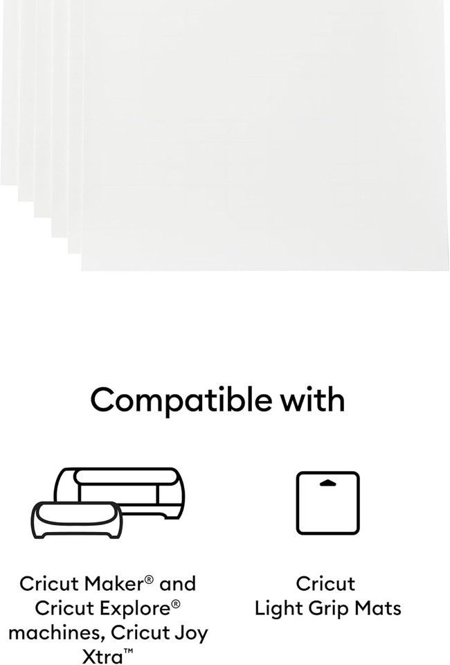 Cricut™ Printable Vinyl – A4 (12 ct) 12 piece White | eBay