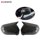 Rearview Mirror Cover Cap For 2006-2011 Honda Civic Carbon Fiber Left+Right Side