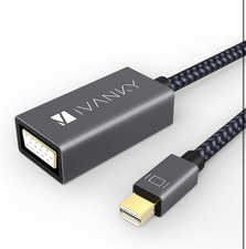 Mini DisplayPort to VGA Adapter Nylon Braided Aluminum Shell Thunderbolt VGA