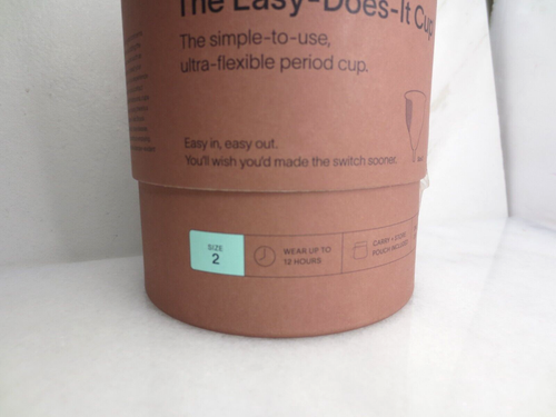 CORA THE EASY DOES IT CUP ULTRA FLEXIBLE MESTRUAL PERIOD CUP SIZE 2 MEDIUM - Picture 3 of 5