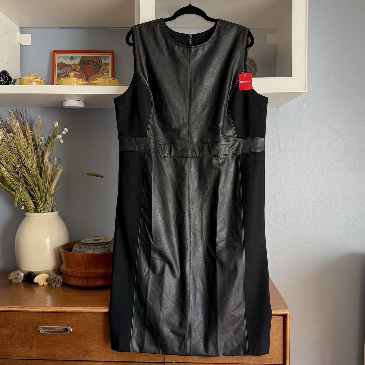 chinese dress ladies Amazon.com: SPANX Women's Black Leather Like Sleeveless Mixed Media Sheath  Dress (as1, Alpha, s, Regular, Regular, S) : Clothing, Shoes & Jewelry