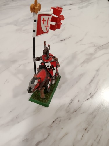 Warhammer Fantasy Bretonnia Caballero del Reino - Portador Estándar Pintado - Imagen 3 de 5