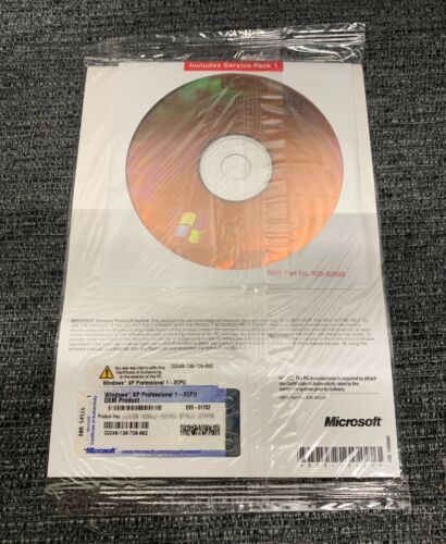 MICROSOFT WINDOWS XP PROFESSIONAL FULL OPERATING SYSTEM MS WIN PRO (NEW SEALED) - Picture 2 of 2
