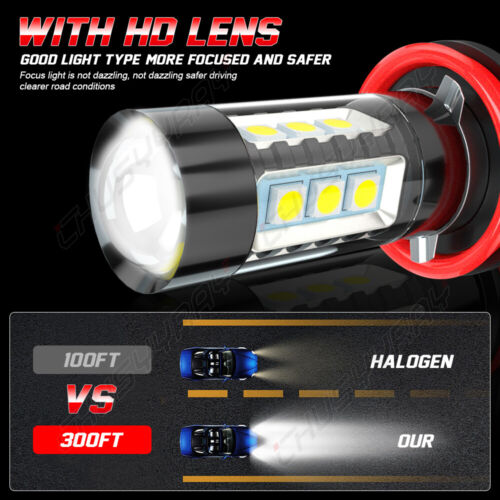 For Volvo S40 2005-2007 Combo HID/LED Headlight Hi/Lo Beam+Fog Light Bulbs Kit - Picture 14 of 17