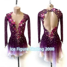 ice figure skating competition dress Gymnastics costume dance Dress dyeing