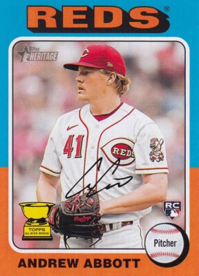2024 Topps Heritage - Rookies Andrew Abbott #470 (RC)- Reds