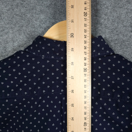 Camisa Scotch and Soda Para Hombre Azul Mediana Manga Larga Estampado Geométrico Calce Regular - Imagen 5 de 13
