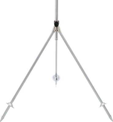Dreibeinstativ 2xG3/4'' AG Stahl verzinkt mit Standspitzen GEKA