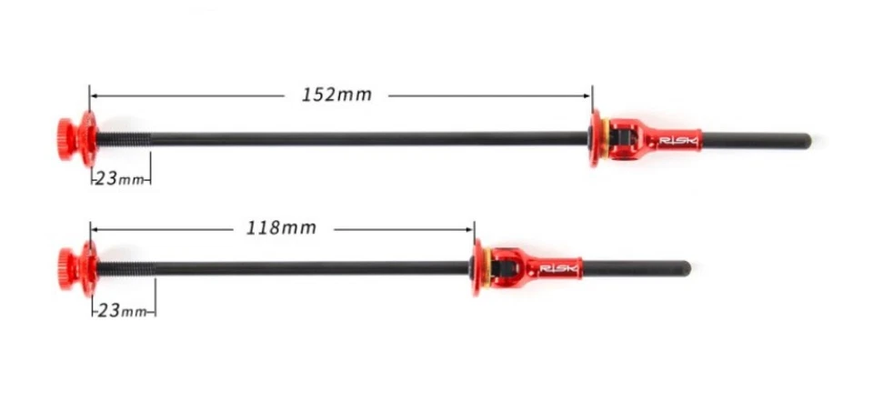 1 Paar Titan-Schnellspanner MTB Rennrad-Radnabe Achse QR-Hebel Titanachse NEU - Bild 4 von 4