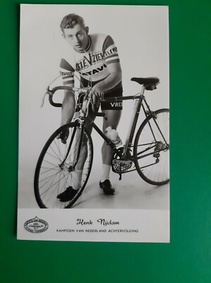 CYCLING cycling card HENK NIJDAM team TELEVIZIER BATAVUS 1967