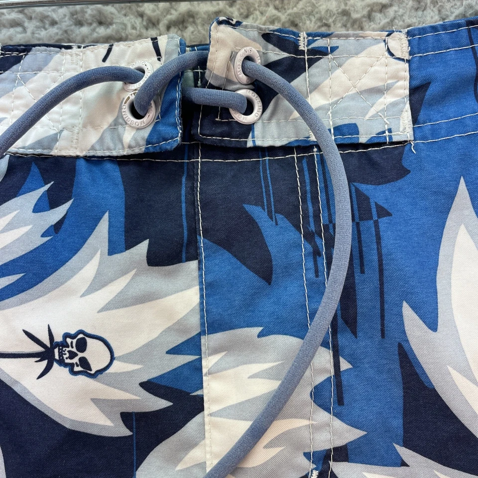 Mossimo Supply 游泳裤男孩 S(6/7) 蓝调板短裤 冲浪印花 沙滩泳池 — 第 2/4 张图片