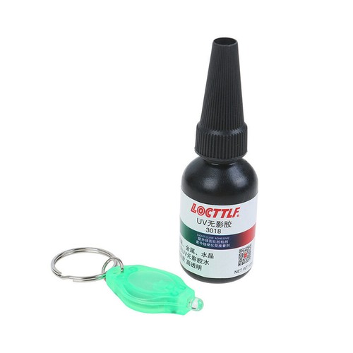 10ml UV Glue Curing Adhesive Transparent Crystal Glass Repair Tool + Mini Light - Picture 10 of 14