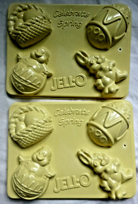 Jello Jigglers Celebrate Spring Set Of 2 Molders Easter 2009