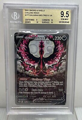 Galarian Moltres V Alternative Art Chilling Reign PROXY Super