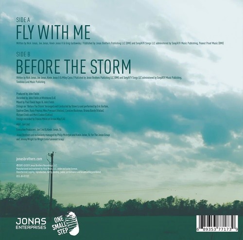 JONAS BROTHERS - Fly with Me 7" SINGLE Before the Storm (Demo) 0920 - Picture 2 of 2