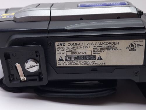 Lot caméscope analogique JVC GR-SXM330U S-VHS, VHS-C - TESTÉ - Photo 11 sur 14