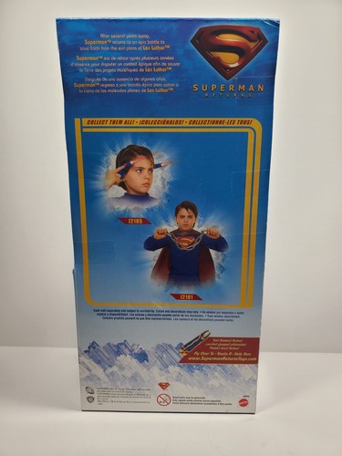 Vintage 2006 SUPERMAN RETURNS Posable Figure NEW! Sealed, Mattel t3 - Picture 3 of 3
