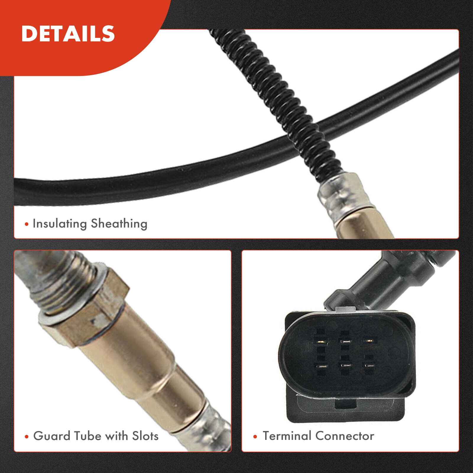 4pcs Upstream & Downstream O2 Oxygen Sensor for Bentley Continental 2003 6.0L