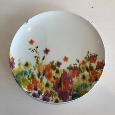 Anthropologie Broken Teller 21 cm weiß mit Blumen zum Basteln und Mosaik