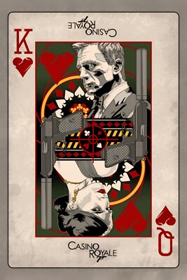 Casino Royale 8x12 Metal Movie Poster Sign [D] Daniel Craig James Bond 007