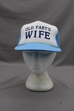 Vintage Screened Trucker Hat - Old Farts Wife - Adult Snapback