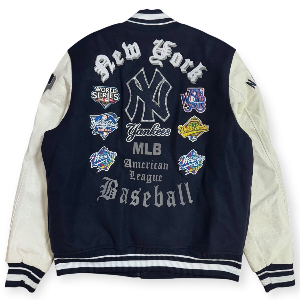 Mlb Pro Standardyork Yankees Old English Logo Wool Varsity Jacket