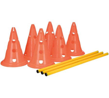 Dog Agility Hurdle Cone Set Portable Canine Agility Training Set