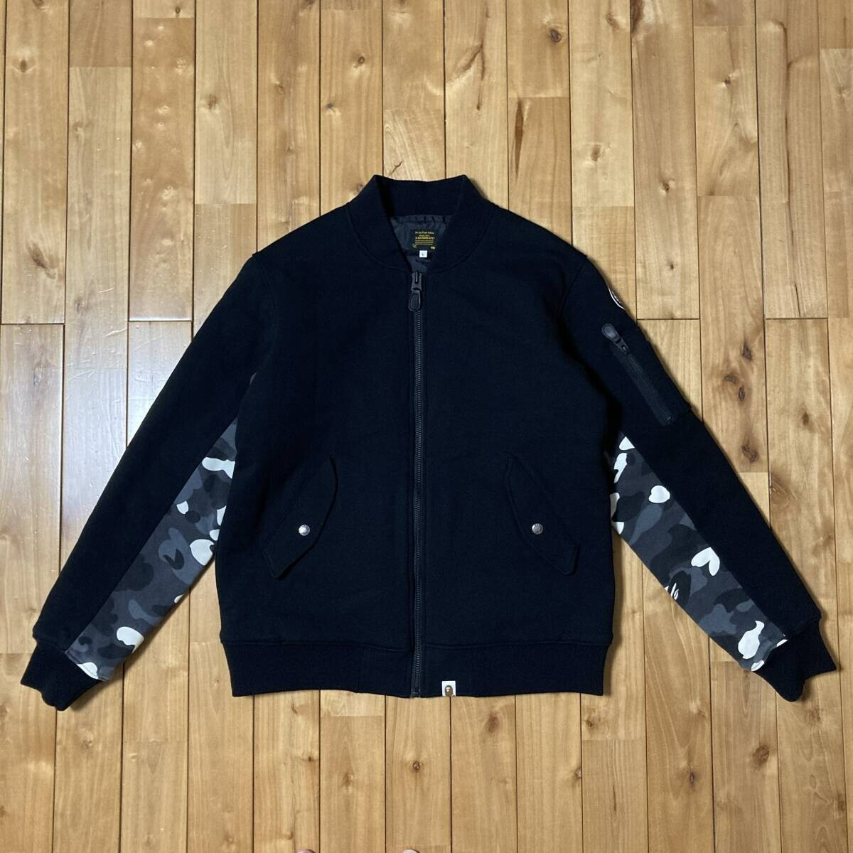 Glow in the dark BAPE MA-1 bomber jacket city camo Black A