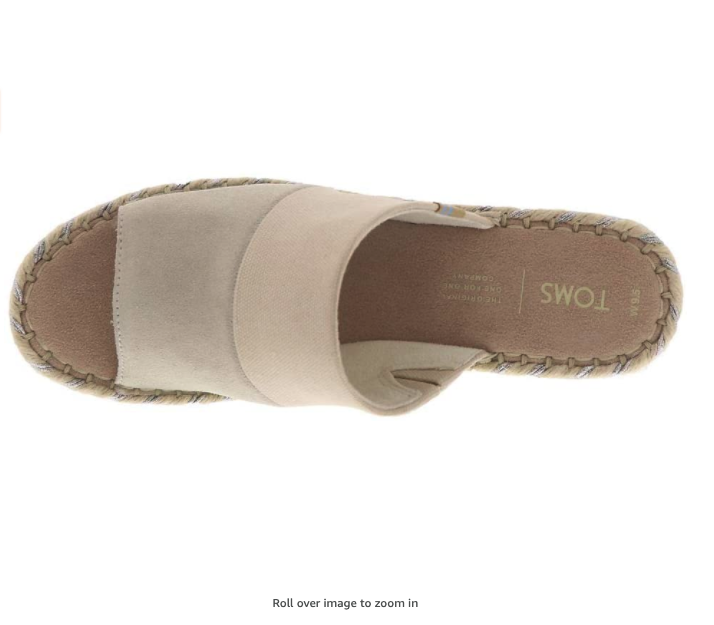 Toms Monica Mule Wedge Womens Sandal