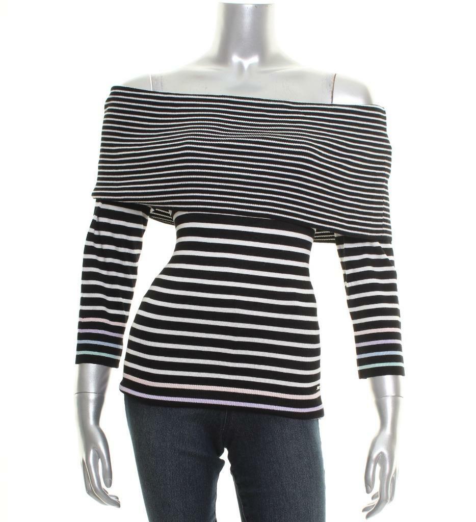 tommy hilfiger off the shoulder sweater