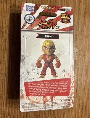 Street Fighter Clear Red Ken SDDC Loyal Subjects Exclusive Vinyl Chase Figure 