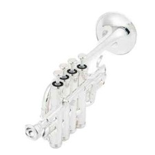 Professional High trumpet Bb Piccolo Trumpet Brass Gold Silver