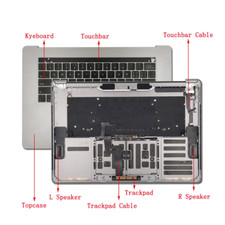 A1990 Top case for MacBook Pro 15-inch 2018/2019 661-10345, 661-10346