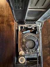 Kodak No.3-A 3A Model C Autographic Brownie Folding Camera Broken Baffel