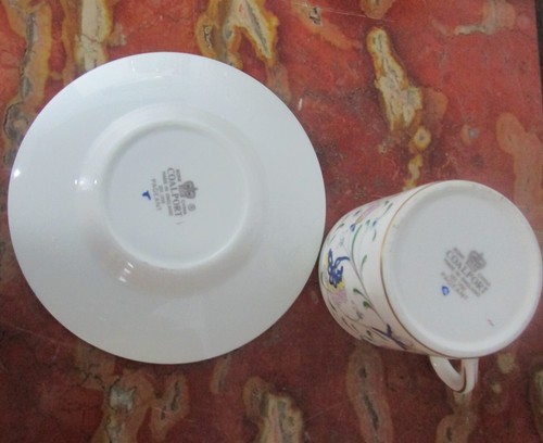 Fine Set of 12 Unused Hand-Enameled COALPORT PAGEANT Demitasse Cups MINT - Picture 5 of 7