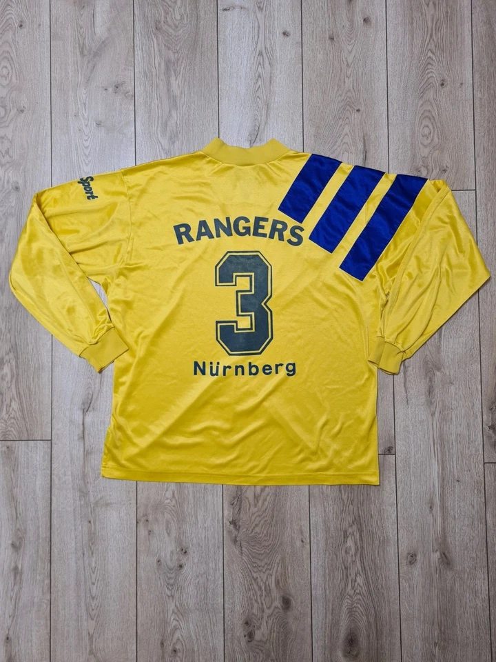 ADIDAS EQUIPMENT RETRO VINTAGE AÑOS 80 90 AMARILLO CAMISETA DE FÚTBOL CAMISET... - Imagen 2 de 4